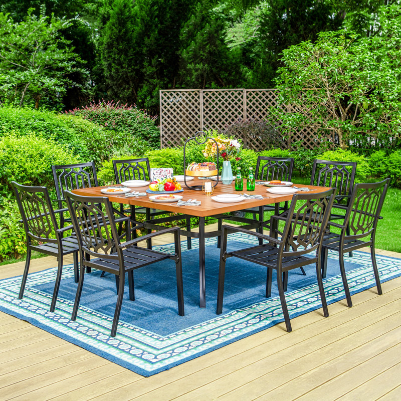 Lark Manor Ballarat 8 Person Square Outdoor Dining Set & Reviews